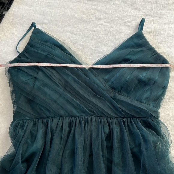 Elegant Encounter Emerald Green Tulle Maxi Dress - Picture 8 of 10